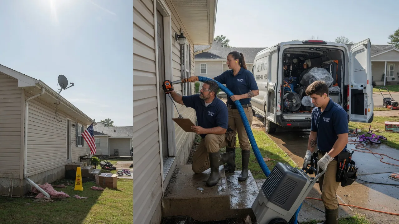 Ceiling Water Damage Restoration in Finley, OK near me